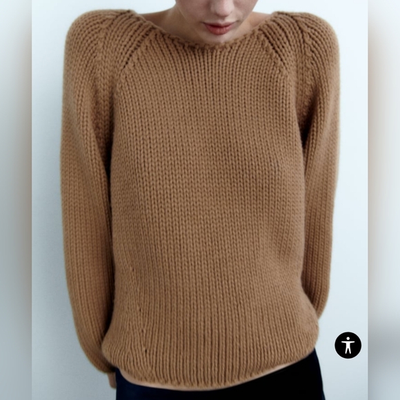 Zara Sweaters - (354) NWT ZARA Oversized Knit Sweater, Size S